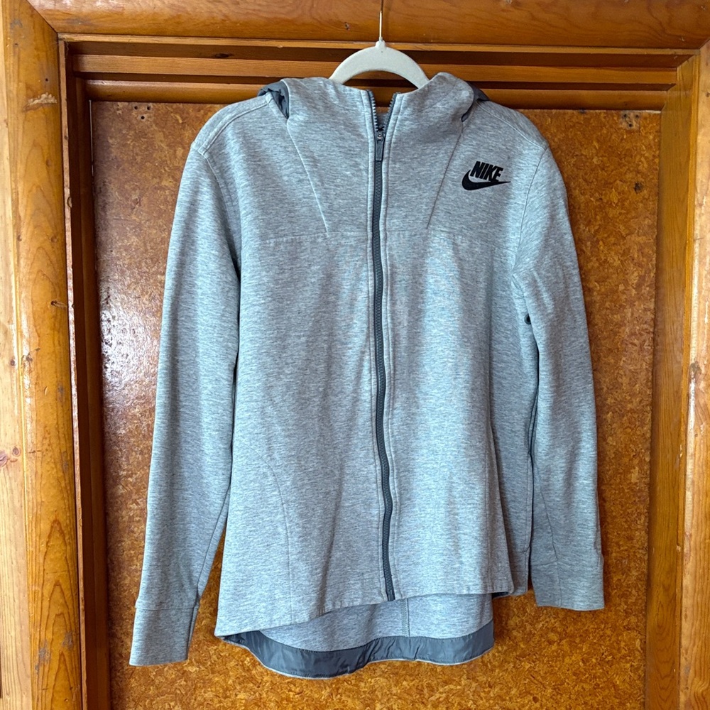 Nike Heather Gray Full-Zip Hoodie
